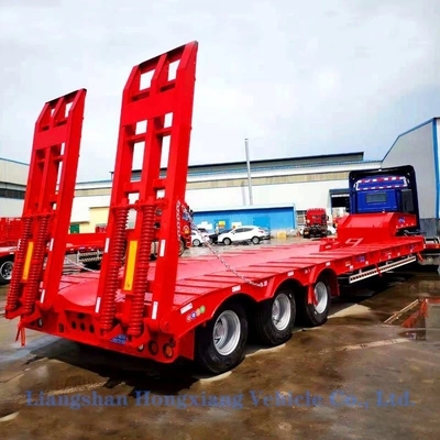 Aanpassing 3 as laag bed half-trailer laag platbed zwaar materieel drager gemaakt