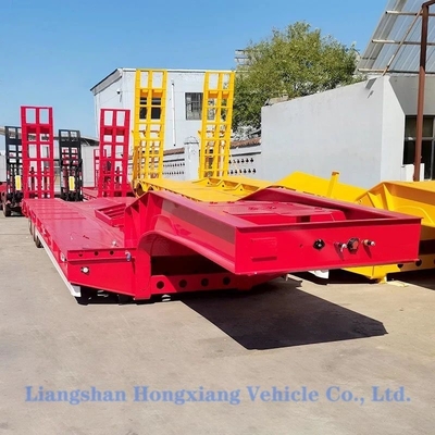 Aanpassing 3 as laag bed half-trailer laag platbed zwaar materieel drager gemaakt