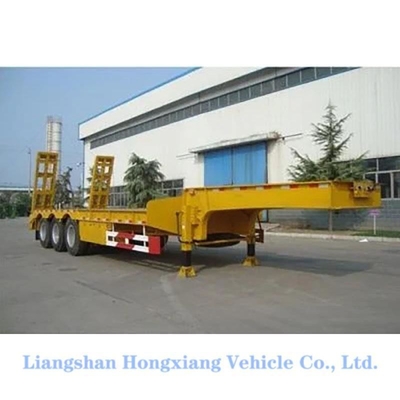 Raadpleeg de klantenservice Good Heavy Duty 3 axles 50 ton Low Bed Semi-trailers Transport