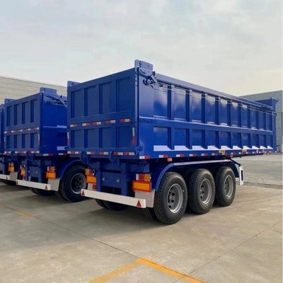 500 mm Hoogte Q345b Hoofdbalk kanteltrailer voor 3 assen Tractor dumper transport