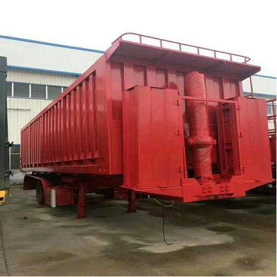 Dump Semi-trailer met staal ophangingssysteem rechthoekig gevormd eind achterste kantel