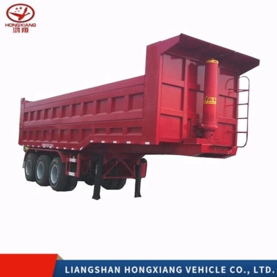 3 Assen Zelfdumping Transport Rollover Type Semi Steel ISO aanhangers voor zelfdumping