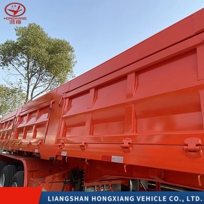 50tons Semi-trailer U-type dumptrailers voor stenen en zand volgens de behoeften van de klant