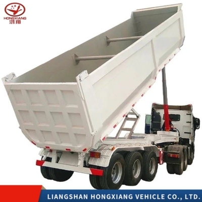50tons Semi-trailer U-type dumptrailers voor stenen en zand volgens de behoeften van de klant