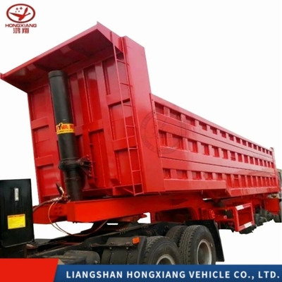 50tons Semi-trailer U-type dumptrailers voor stenen en zand volgens de behoeften van de klant