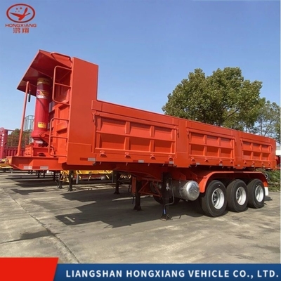 50tons Semi-trailer U-type dumptrailers voor stenen en zand volgens de behoeften van de klant