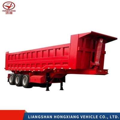 3 assen 40 kubieke meter ophangwagen achterste dumper halve aanhangwagens ophangwagen platbed