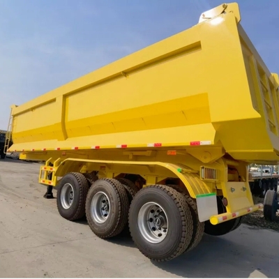Staal zelfdumping trailer/ 4 assen 70 ton zware tipper truck dump tipping voor uw