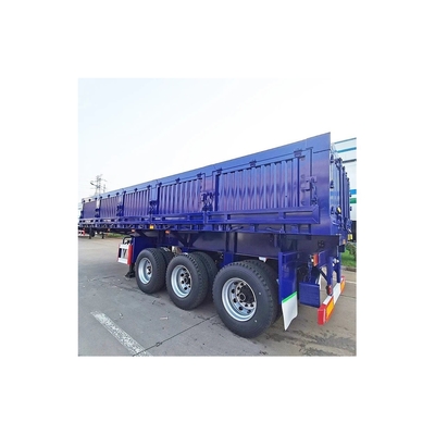 Ophanging Mechanische ophanging 3-assige U-vormige dump-half-aanhanger voor afvaltransport