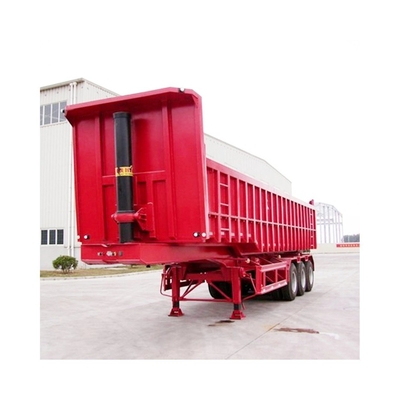 Ophanging Mechanische ophanging 3-assige U-vormige dump-half-aanhanger voor afvaltransport