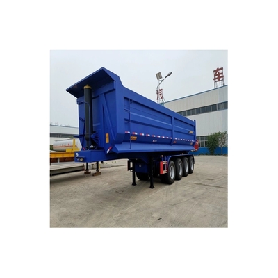 80-100 ton 45cbm achterste dumper aanhangwagen dump tipper half aanhangwagen voor het vervoer van steenkool