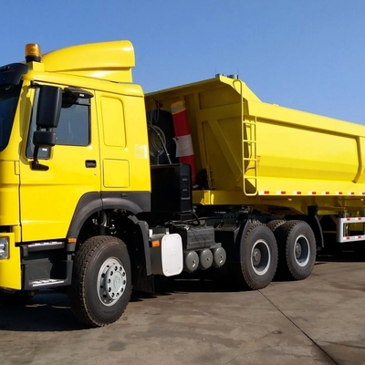 Onderstel Mechanische onderstel Flatbed 3 axle achterste dump half-trailer met flatbed