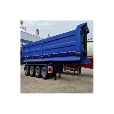 Onderstel Mechanische onderstel Flatbed 3 axle achterste dump half-trailer met flatbed