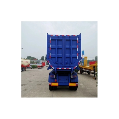 Onderstel Mechanische onderstel Flatbed 3 axle achterste dump half-trailer met flatbed