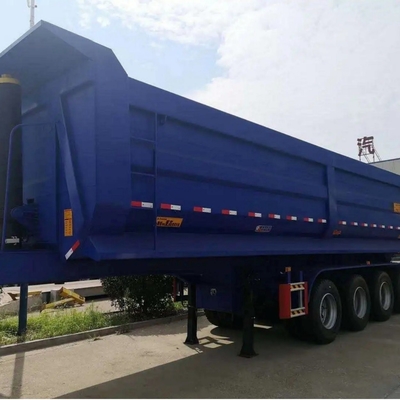 Staaldumper Achtersteilverwerper Dump Container Halve aanhanger Aanhanger met 2/3/4/6 enkelingen