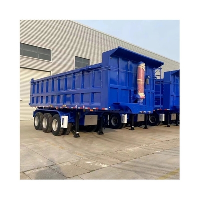 Staaldumper Achtersteilverwerper Dump Container Halve aanhanger Aanhanger met 2/3/4/6 enkelingen