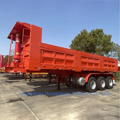 3/4-assige hydraulische kantelwagen dumper aanhangwagen met ABS anti-blokkering remstelsel