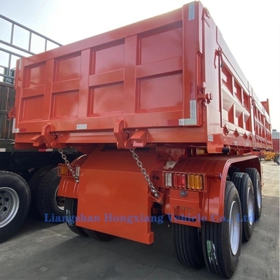 3/4-assige hydraulische kantelwagen dumper aanhangwagen met ABS anti-blokkering remstelsel