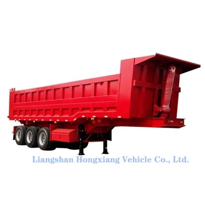 3/4-assige hydraulische kantelwagen dumper aanhangwagen met ABS anti-blokkering remstelsel
