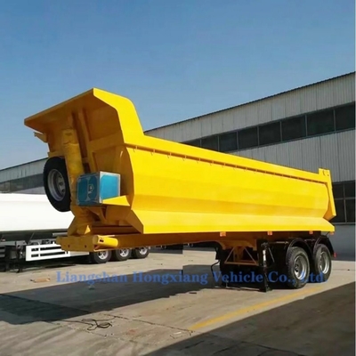 3/4-assige hydraulische kantelwagen dumper aanhangwagen met ABS anti-blokkering remstelsel