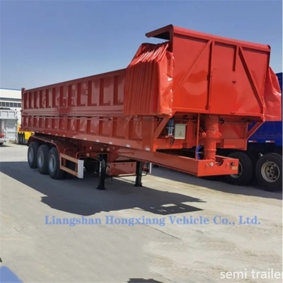 ABS antiblokkerend remsysteem Hydraulische cilinder 3 assen 50tons U-type dumptrailer