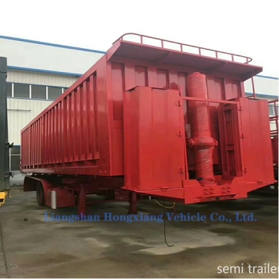 Aluminiumhydraulische ophanger 2 axel dump trailer 1400 Pind voor en snel dumpen
