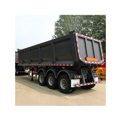 Maximale lading 100 ton 50 ton 5 assen U-vorm achterste dump half vrachtwagen aanhanger voor uw voordeel
