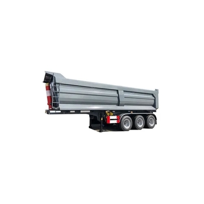 Aanpassing 3 assen 80 ton steenkool transport aanhanger met Hyva cilinder en 13t as