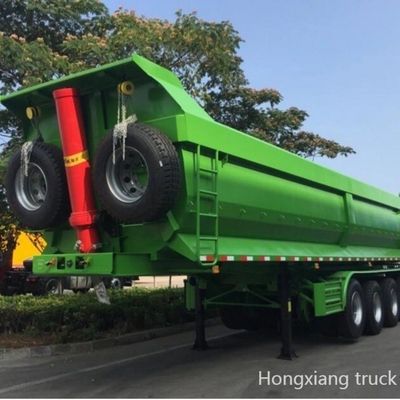 11 meter skelet Achterste omgekeerde halve aanhanger voor bulk cement poeder transport loopvlak 1820mm