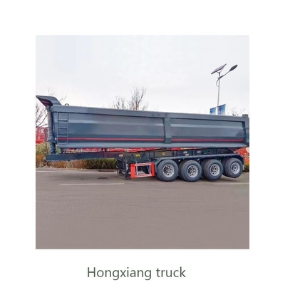 Onderstel Mechanische onderstel Truck Trailer 5 Assen Hydraulische achterste dump Semi-trailer