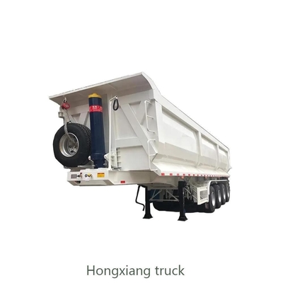 Truck Trailer Tipper Trailer Verkoop Zwaar werk 3 4 5 Assen 45 Kubische U-vorm Dump Tractor
