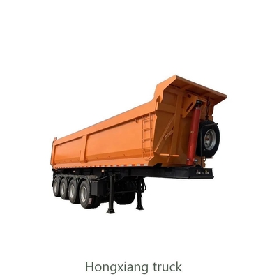 Truck Trailer Tipper Trailer Verkoop Zwaar werk 3 4 5 Assen 45 Kubische U-vorm Dump Tractor