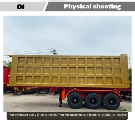 EHL9400ZHX 3 as 10 FT 60 ton achterste dumptrailer met 1 jaar naverkoopservice