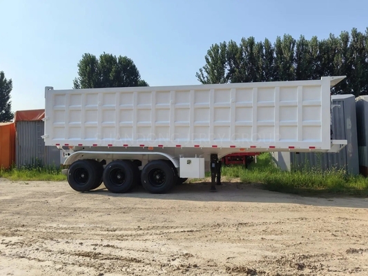 Side Tipping Tipper Truck Semi-trailer met 12 banden en geavanceerd hydraulisch systeem