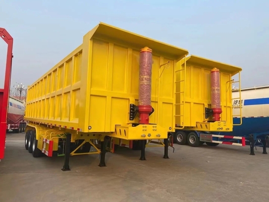 80 ton 3 4 as achterste kanteling aanhangwagen met 12 banden en ABS antiblokkeringssysteem