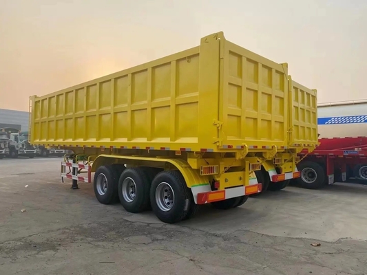 Zelfdumping zware tractor aanhanger halfpijp dump aanhangers staal materiaal en ontwerp