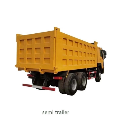 Aanpasbare 3-assige dump-half-aanhanger voor het vervoer van steenkool/steen U-vormige tipper-aanhanger