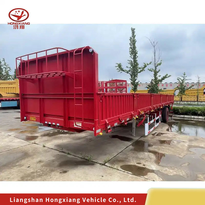 3 assen kantelend halfrol Achterste dump aanhangwagen 13500X3000X1550 mm met landingsbeen 28t