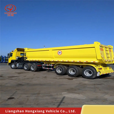 Flatbed Heavy Duty 13500X3000X1550 mm Traktor Hydraulisch eind Achterste Kipper Dump Semi-trailer