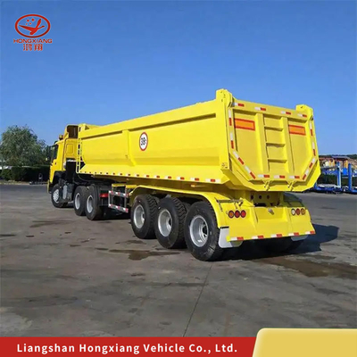Flatbed Heavy Duty 13500X3000X1550 mm Traktor Hydraulisch eind Achterste Kipper Dump Semi-trailer