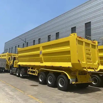Geïntegreerde kleine hydraulische achterste U-vormige dumpkipper met een as van 13 ton