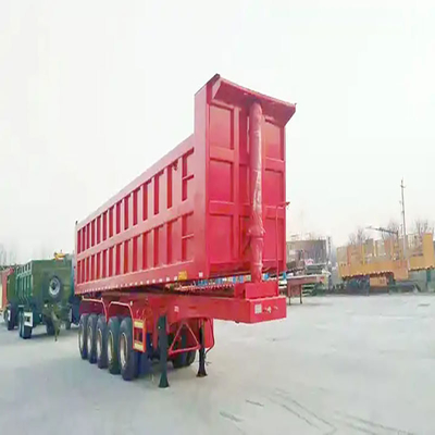 Geïntegreerde kleine hydraulische achterste U-vormige dumpkipper met een as van 13 ton