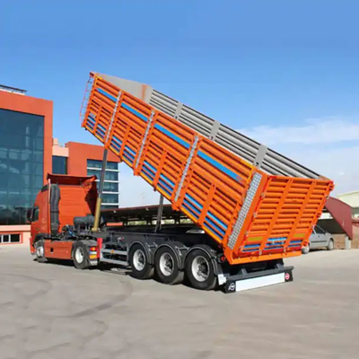 Kruisarm ophanging Truck trailer met twee snelheid landing been en hydraulische dump