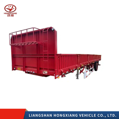 2 Assen 1 Jaar Na-verkoopservice Dump Truck Kubische Meter Side Hydraulische Tipper Trailer