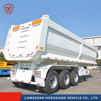 Hyva cilinder U-vorm tipper half-aanhanger voor platte lading 13500X3000X1550 mm lading