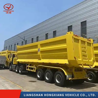 2/3/4 Assen Zwaar werk Tipper Semi-trailer Front Lifting Dump Semi-trailer met banden
