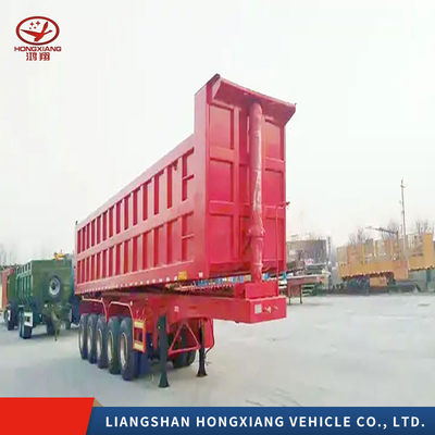2/3/4 Assen Zwaar werk Tipper Semi-trailer Front Lifting Dump Semi-trailer met banden