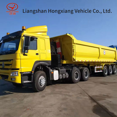 2240mm Tonne Steensand Grond Zelfdumping Achterste Kipper Dump Truck Trailer voor recycling