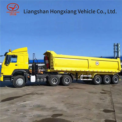 2240mm Tonne Steensand Grond Zelfdumping Achterste Kipper Dump Truck Trailer voor recycling