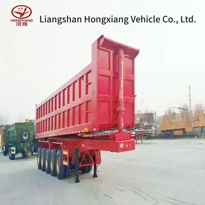 2 Achsennummer Zanddumpper zijdelingse koppeldumpper half aanhangwagen dumptruckband 12r22.5